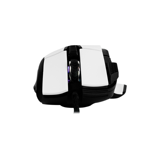 Mouse GameFactor MOG602-WH / Blanco / Alámbrico / RGB / 19,000 DPI / PIXART 3370 / 8 Botones - MOG602-WH