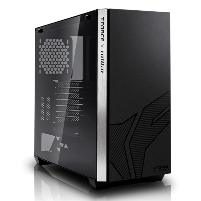 Gabinete Team Group T-FORCE x InWin 216 / Midi-Tower, ATX/EATX/Micro-ATX/Mini-ATX / Cristal Templado / USB 3.0 / Sin Fuente/ Sin Ventiladores Instalados / Negro / TG160502