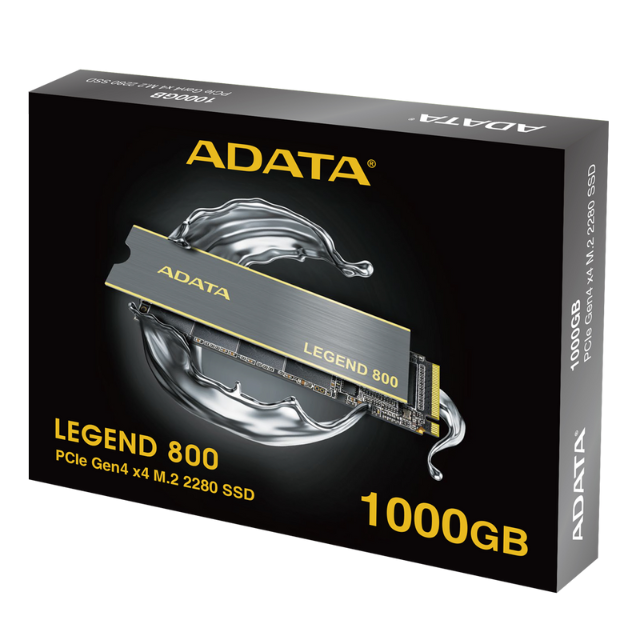 SSD Adata Legend 800 NVMe / 1TB / PCI Express 4.0 / M.2 / ALEG-800-1000GCS