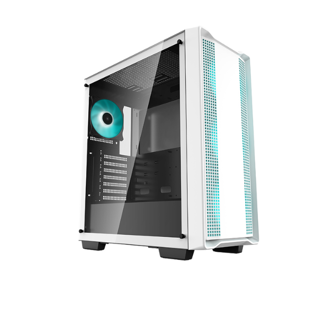 Gabinete Gamer DeepCool CC560 LED / Cristal Templado / Midi-Tower / Mini-ITX/Micro-ATX/ATX / USB 2.0/3.0 / Sin Fuente / 4 Ventiladores Instalados / Blanco / R-CC560-WHGAA4-G-1