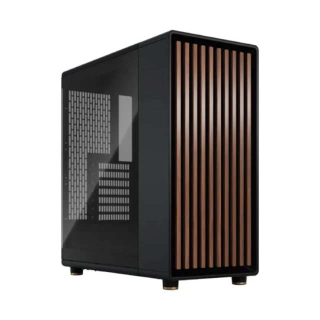 Gabinete Fractal North / Charcoal Black TGD / Mid-Tower / Mesh / 2 Ventiladores Incluidos / ATX, Micro ATX, Mini ITX Motherboard Supported / FD-C-NOR1C-02