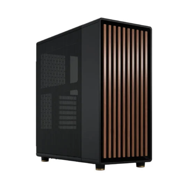 Gabinete Fractal North / Charcoal Black / Mid-Tower / Mesh / 2 Ventiladores Incluidos / ATX, Micro ATX, Mini ITX Motherboard Supported / FD-C-NOR1C-01