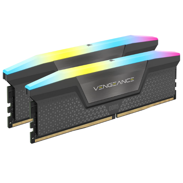 Memoria RAM Corsair Vengeance RGB DDR5 / 6000MHz / 32GB (2x16GB) / CL36 / XMP / CMH32GX5M2D6000Z36K