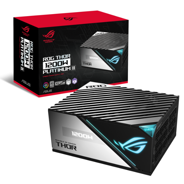 Fuente de poder Asus ROG THOR 1200W / 80 Plus Platinum Full Modular / ROG-THOR-1200P