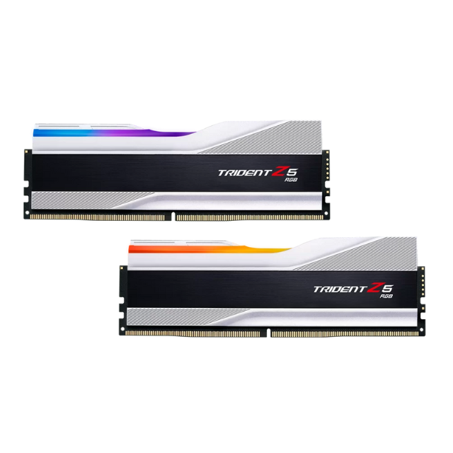 Memoria RAM G.Skill Trident Z5 RGB DDR5 / 6400MHz / 32GB (2x16GB) / Non-ECC / CL32 / XMP / Blanco / F5-6400J3239G16GX2-TZ5RS