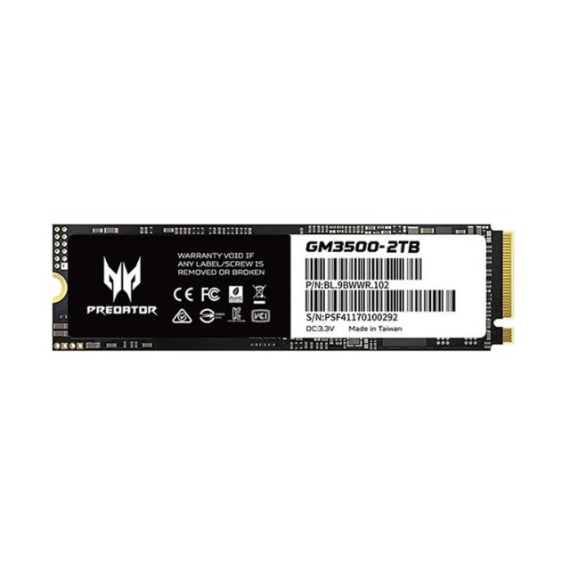 Unidad de Estado Sólido SSD Acer Predator GM3500 NVMe / 2TB / PCI Express 3.0 / M.2 / BL.9BWWR.103