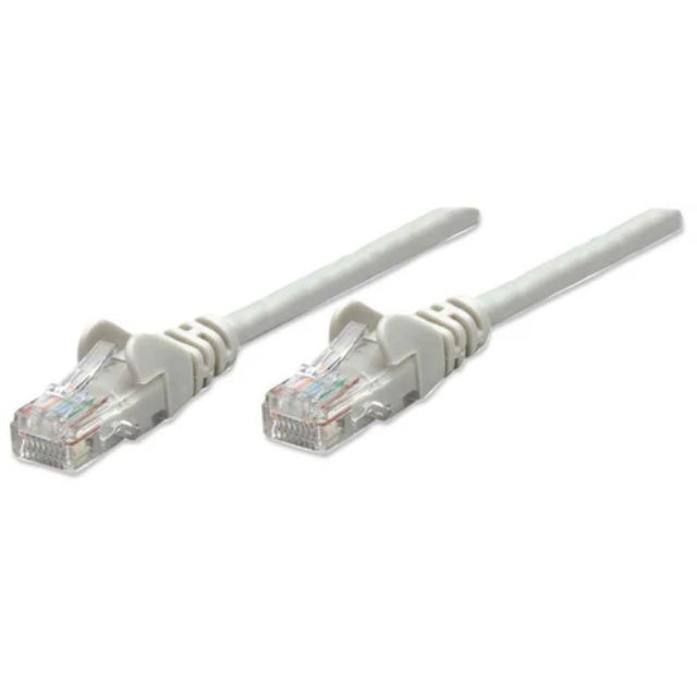 Cable de Red Cat5e UTP 15.0m Color Gris; Contactos con baño de oro para una mejor conexión