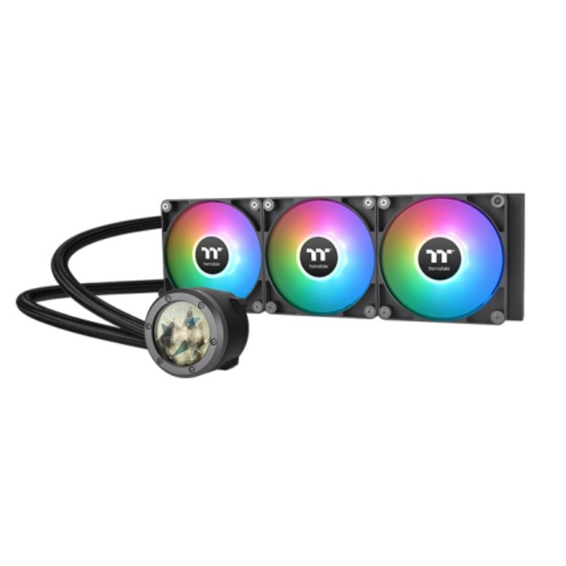 Enfriamiento Líquido Thermaltake TH360 V2 Ultra / ARGB / 3x120mm / 500-2000RPM / CL-W384-PL12SW-A / pantalla LCD de resolución de 480 x 480