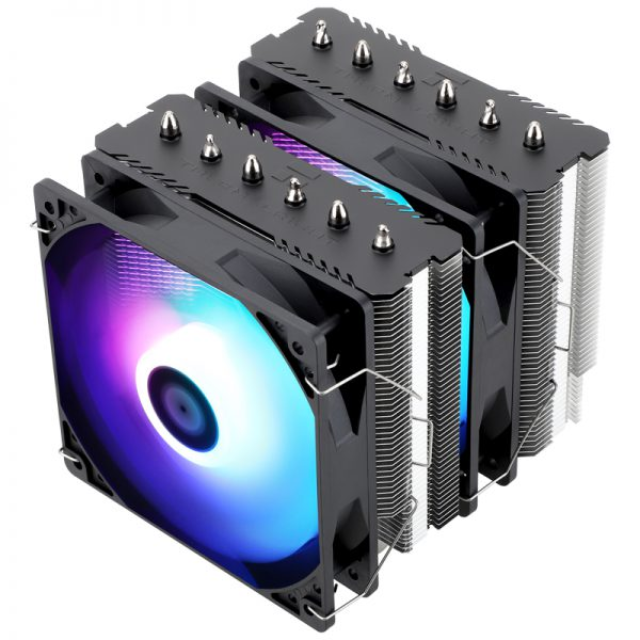 Disipador de torre Peerless Assassin 120 SE ARGB / AMD / INTEL /NEGRO /Doble fan