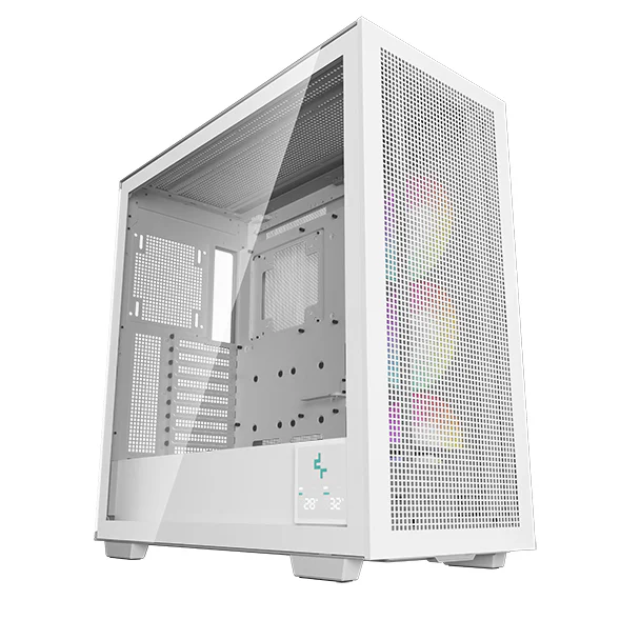 Gabinete DeepCool MORPHEUS White / E-ATX / Cristal Templado / 1 Ventilador 1×420mm ARGB Instalado / Soporte de placa base E-ATX / USB tipo C / Blanco / R-MORPHEUS-WHAPA1-A-1