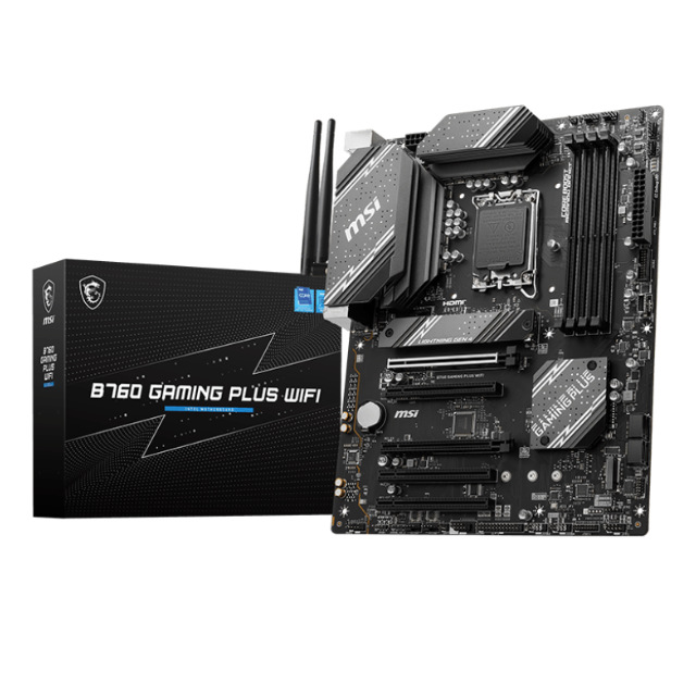 Tarjeta Madre MSI B760 GAMING PLUS WIFI, ATX, LGA 1700, Intel B760, 192GB DDR5, HDMI/DP para Intel