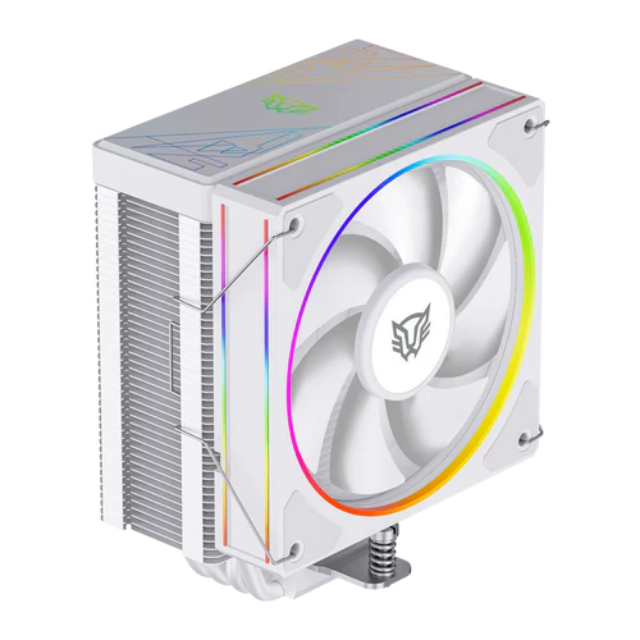 Disipador y Ventilador Balam Rush Heliux Pro HEX50 de 120mm, Compatible con Intel 1200 / 115x / 1700 / 1851 y AMD AM4 / AM5, Color BLANCO
