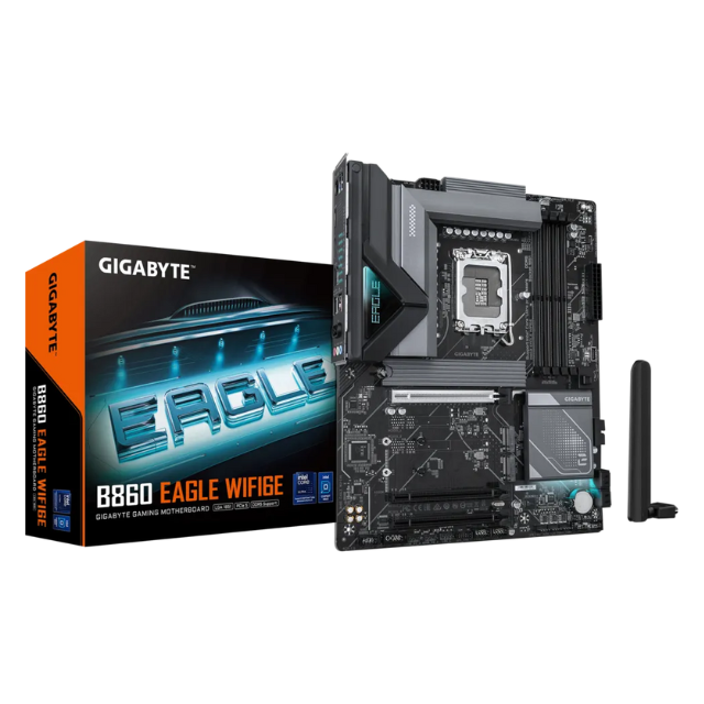 Tarjeta Madre Gigabyte B860 EAGLE WIFI6E / ATX / LGA1851 / Intel B860 / Up to 256GB DDR5 / HDMI/DP / B860 EAGLE WIFI 6E