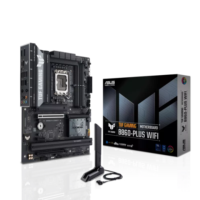Tarjeta Madre ASUS TUF GAMING B860-PLUS WIFI, ATX, LGA 1851, Intel B860, 256GB DDR5, HDMI/DP para Intel