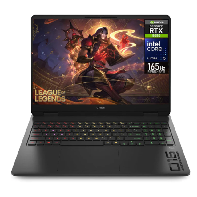 Laptop Gamer HP Omen Slim, 16" 1920x1200 WUXGA, Intel Core Ultra 5 225H, NVIDIA GeForce RTX 5050, 16GB, 1TB SSD, Windows 11 Home, Inglés