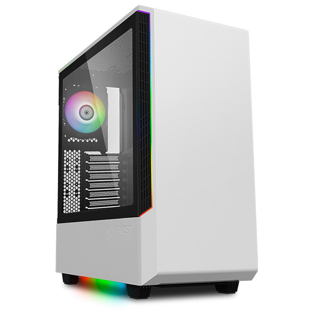 Gabinete Munfrost PANDA RGB White / Cristal templado / ARGB Sync / Control de ventiladores / ATX - Micro ATX - Mini ITX / 1 Ventilador ARGB incluido