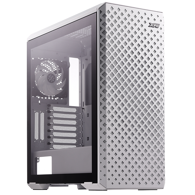 Gabinete XPG DEFENDER PRO White / Cristal Templado / ARGB LED / ATX / USB 3.0 / 3 Ventiladores ARGB Vento 120mm / Audio HD - DEEFENDER PRO-WHCWW