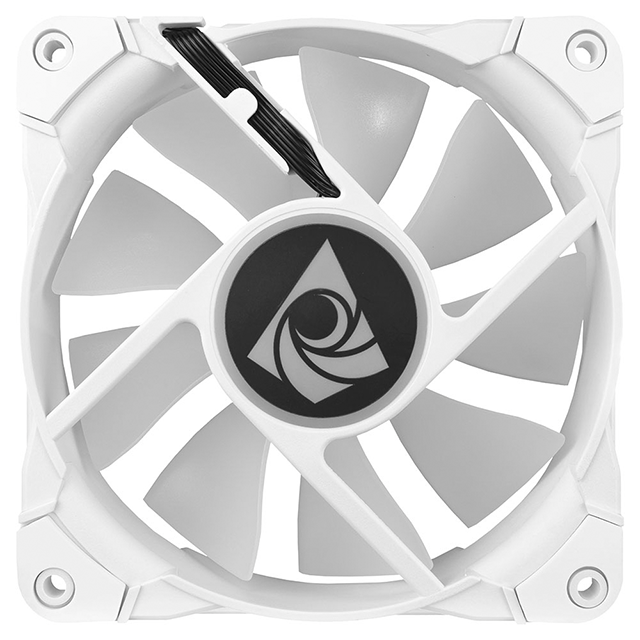 Ventilador Munfrost Sunflower ARGB Blanco / Compatible con Aura Sync etc. / 6 pin - Directo a Controlador / Anti-Vibraciones