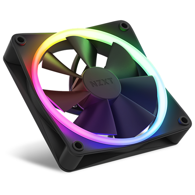 KIT 3 VENTILADOR NZXT 12CM F120 BLACK + CONTROL RGB / RF-R12TF-B1