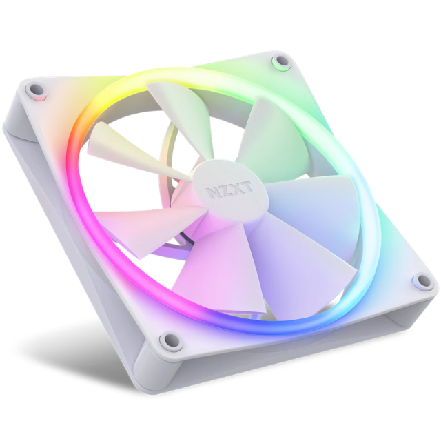 KIT 2 VENTILADOR NZXT 14CM F140 WHITE + CONTROL RGB/RF-R14DF-W1