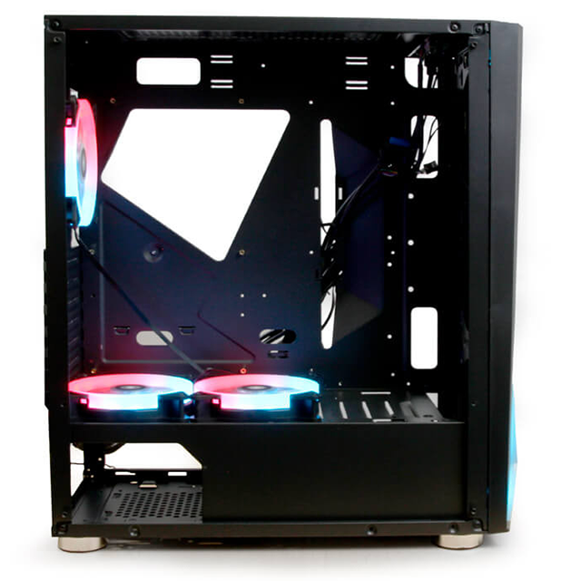 Gabinete Yeyian Armageddon 2200 RGB / ATX / Cristal Templado / Sin Fuente - Incluye 3 Ventiladores RGB 120mm Frontal / YGA-68809