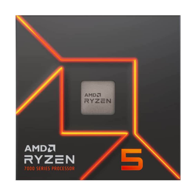 Procesador AMD Ryzen 5 7600 / 6 Núcleos / 3.8GHz / Socket AM5 / Radeon Graphics / 100-100001015BOX / 7000 Series