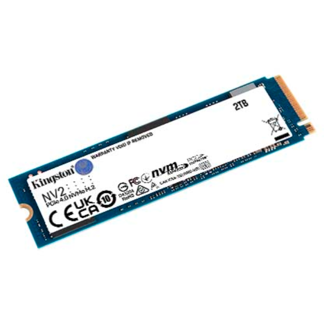 Unidad de Estado Solido M.2 KINGSTON / 2TB (SNV2S/2000G) / NV2 / PCIE 4.0 / NV2ME / 2280