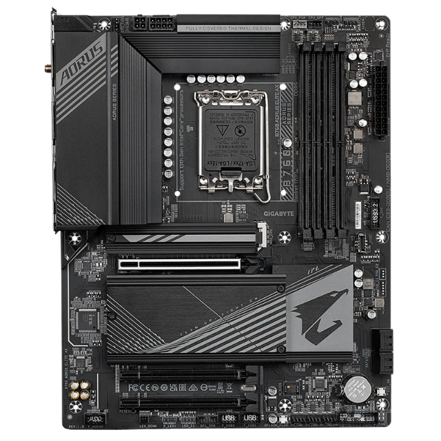 Tarjeta Madre Gigabyte ATX B760 AORUS ELITE AX / Socket LGA1700 / Intel B760 / HDMI / Up To 192GB DDR5 / B760 AORUS ELITE AX