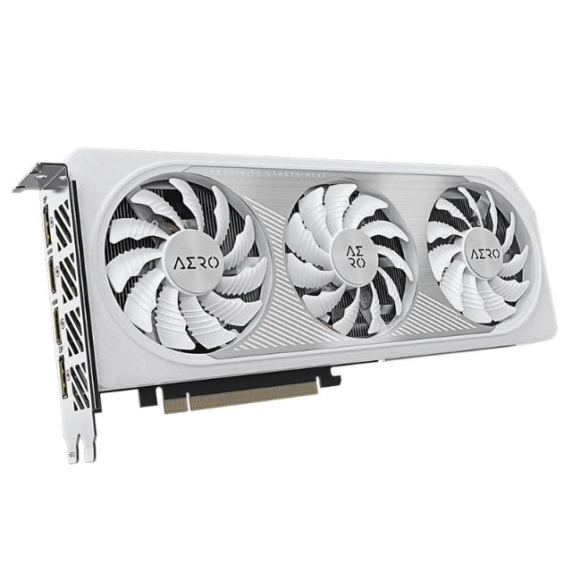 Tarjeta de Video Gigabyte GeForce RTX 4060 Aero OC 8GB / Nvidia / GDDR6 / PCI Express / White / GV-N4060AERO OC-8GD