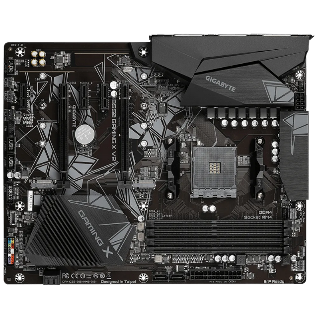 Tarjeta Madre Gigabyte B550 GAMING X V2 / Socket AM4 / AMD B550 / ATX / DDR4 / AMD Ryzen 5000