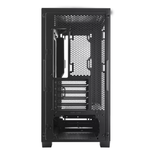 Gabinete ASUS A21 Black / Micro-ATX / Back Connect Compatible / Malla de panel frontal / Cristal Templado / A21/BLK