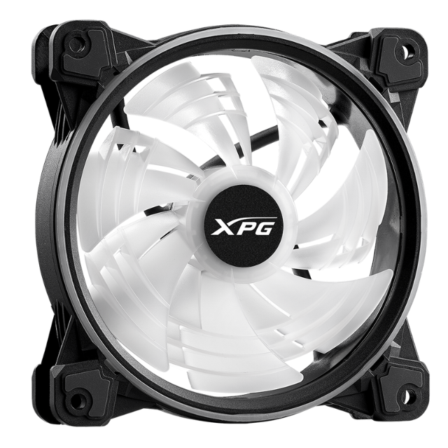 Ventilador para Gabinete XPG Hurricane 120mm / ARGB Led de Doble Anillo / HURRICANE120ARGBPWM-BKCWW