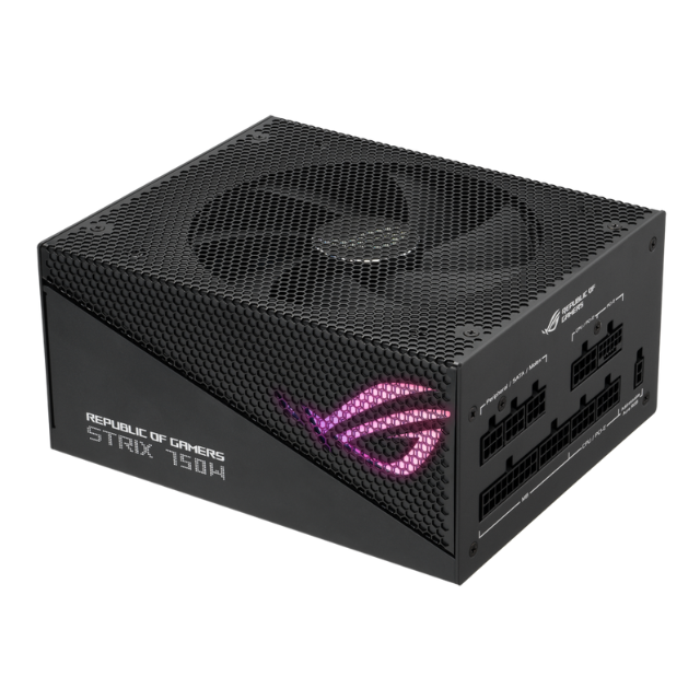 Fuente de Poder ASUS ROG Strix Gold Aura Edition 80+ Gold / 20+4 pin ATX / 135mm / 750W / ROG-STRIX-750G-AURA-GAMING