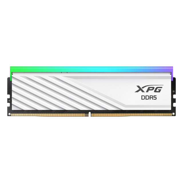 Memoria RAM XPG Lancer Blade RGB DDR5 / 6000MHz / 32GB / ECC / CL30 / XMP / Blanco / AX5U6000C3032G-SLABRWH