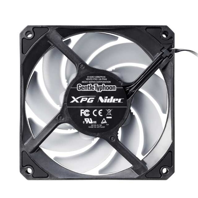 Ventilador Adata XPG VENTO PRO Standard Fan 120mm / VENTOPRO120PWM-BKCWW