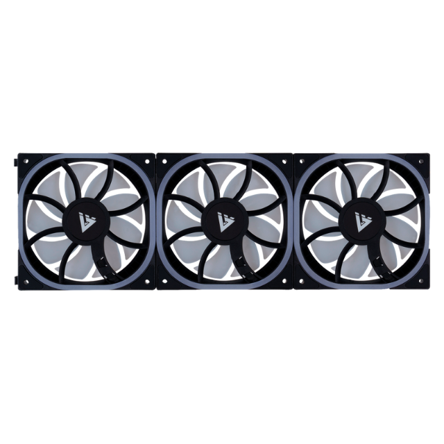 Kit 3 Ventiladores Game Factor FKG500 / Modular / Argb / 120MM / 1900Rpm / Negro / FKG500-BK