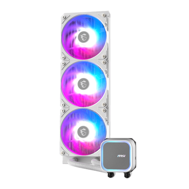 Enfriamiento Líquido MSI MAG CORELIQUID A13 / 360MM /3x120mm / Hasta 2000RPM / Blanco / MAG CORELIQUID A13 360 WHITE