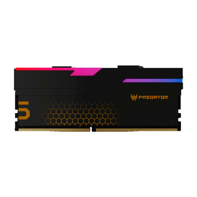 Memoria RAM Acer Predator Hermes RGB DDR5 / 6800MHz / 48GB (2x24GB) / ECC / XMP 3.0 / Black / BL.9BWWR.445