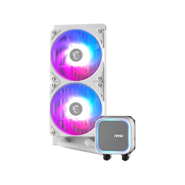 Enfriamiento Líquido MSI MAG CORELIQUID A13 / 240MM /2x120mm / Hasta 2000RPM / Blanco / MAG CORELIQUID A13 240 WHITE