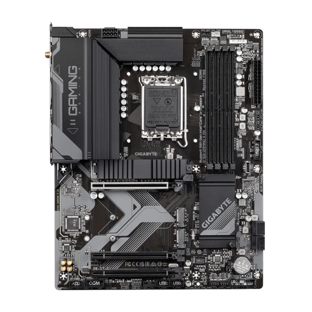 Tarjeta Madre Gigabyte B760 Gaming X AX / LGA 1700 / B760 / ATX / DDR5 / M.2 / PCIe 4.0 / USB 3.2 Gen2X2 Type-C / WiFi 6E/ 2.5GbE LAN/Q-Flash Plus / PCIe EZ-Latch / B760 GAMING X AX