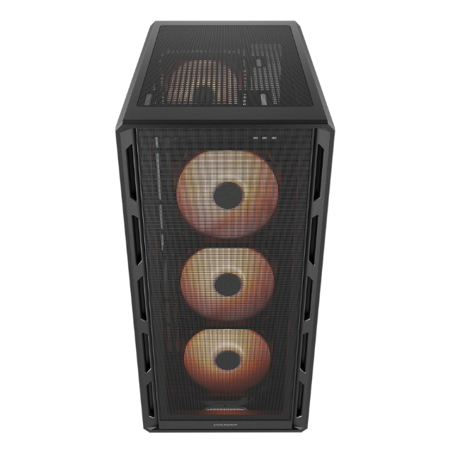 Gabinete Cougar Airface Pure PRO / RGB / Cristal Templado / Midi-Tower, Mini-ITX/Micro-ATX/ATX / USB 3.0/2.0 / Sin Fuente / 4 Ventiladores ARGB Instalados / Negro