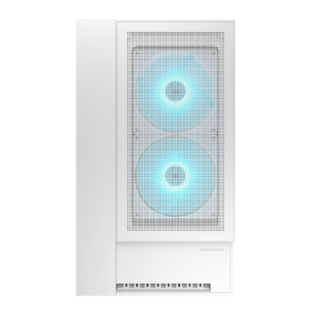 Gabinete Cougar OMNYX / RGB / Cristal Templado / Midi-Tower, Mini-ITX/Micro-ATX/ATX / USB 3.0/2.0 / Sin Fuente / 4 Ventiladores Instalados / BLANCO