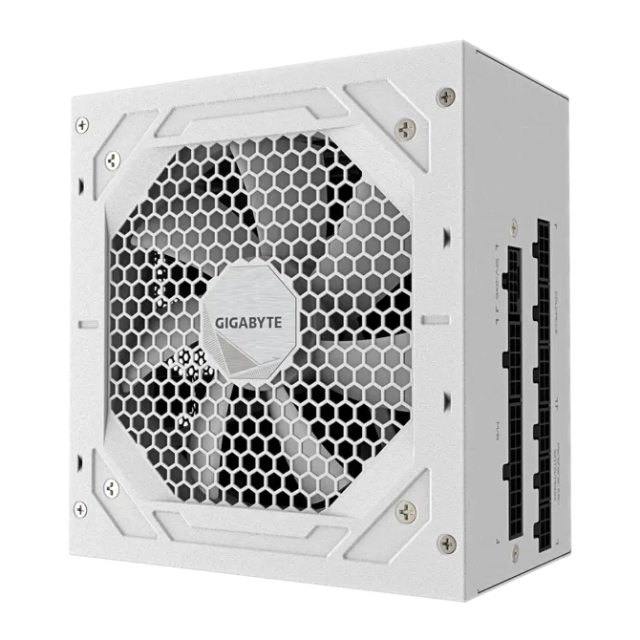 Fuente de Poder Gigabyte 1000W UD1000GM PG5 V2 / 1000W / 80+ Gold / Totalmente Modular / PCIe 5.0 Ready (16-pin) WHITE