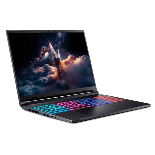 Acer Nitro V 16S AI Laptop Gaming, Ryzen™ 7 260, 16" WQXGA 180Hz IPS, NVIDIA® RTX 5070 8GB, 16GB RAM, 1TB SSD, Windows 11, Teclado RGB 4 Zonas, Negro Obsidiana