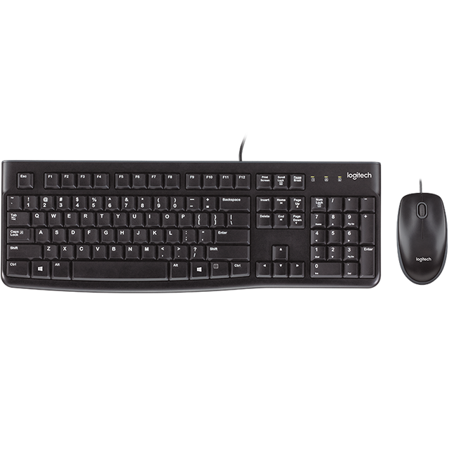 Kit de Teclado y Mouse Alambrico Logitech MK120 Español / 920-004428