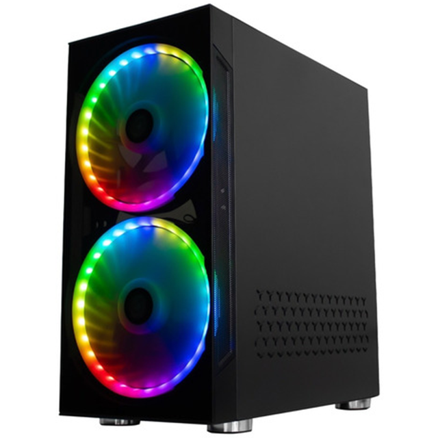 Gabinete Gamer BalamRush Kraken / ATX / 2 Ventiladores Frontales RGB / USB 3.0 / Cristal Templado / BR-929608