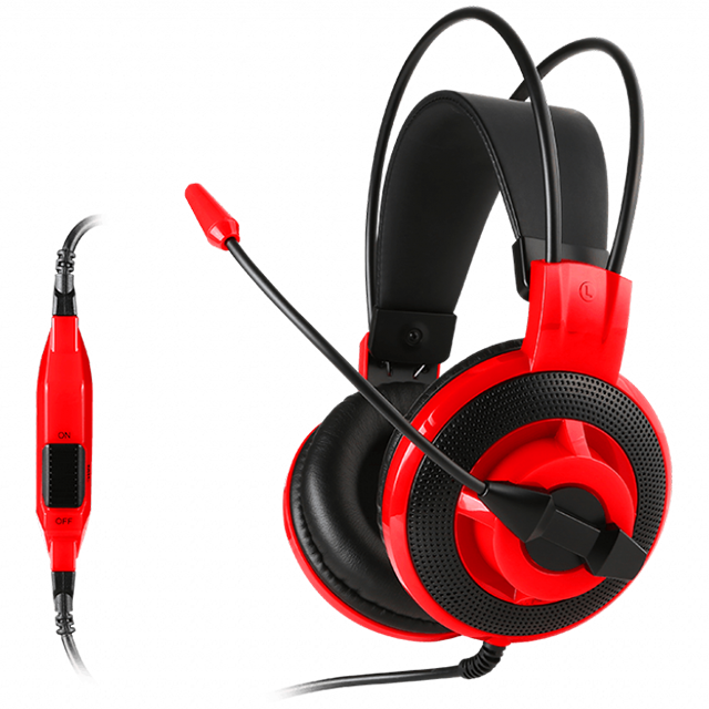 Diadema Gamer MSI DS501 Jack 3.5mm x2 / Rojo / Omnidireccional/ gamerdays