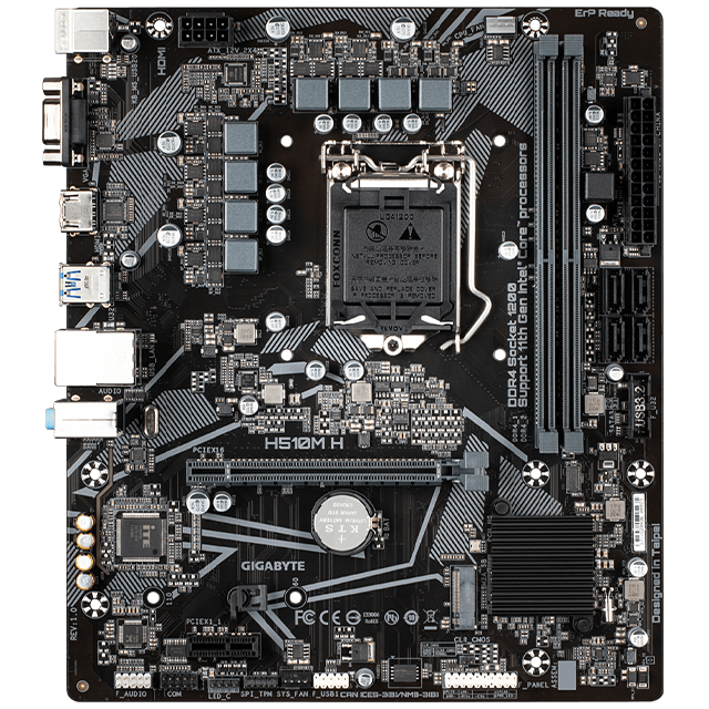 Tarjeta Madre Gigabyte H510M H V2 Socket LGA1200 Intel H510 Micro-ATX / DDR4 / Intel Core 11th Generación