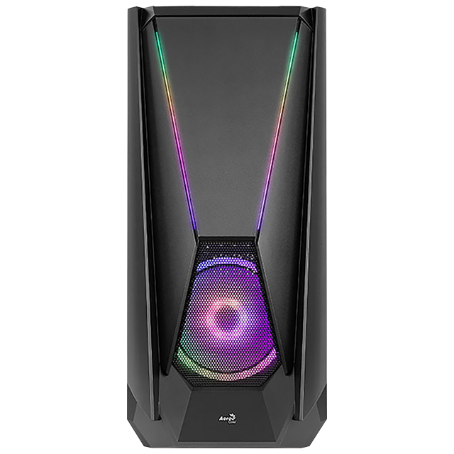 Gabinete Aerocool Visor ARGB / Negro / Cristal Templado / E-ATX / USB 3.0 / HD Audio