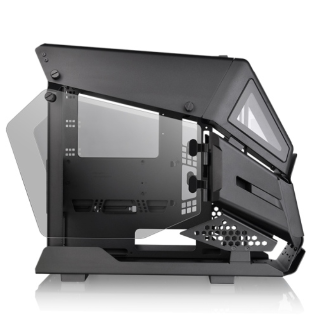 Gabinete Thermaltake AH T200 / Micro Towe / Micro-ATX/Mini-ITX / Cristal Templado / USB 3.0/3.1 / Sin Fuente / Negro / CA-1R4-00S6WN-00